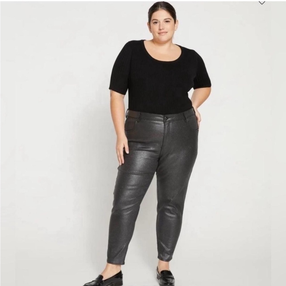 Univeraal Standard Siene High Rise black Shimmer Jeans-Ankle